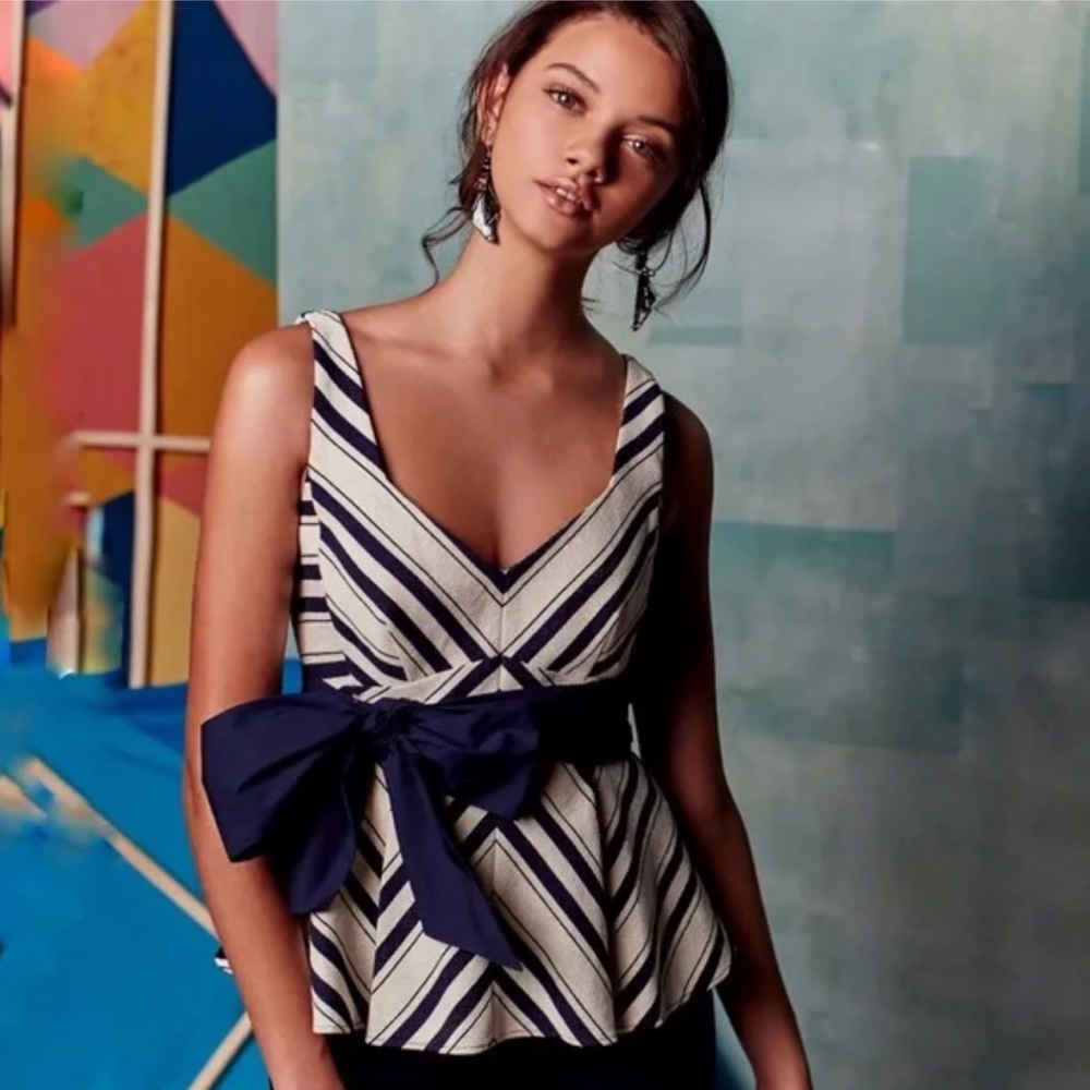 Anthropologie peplum top